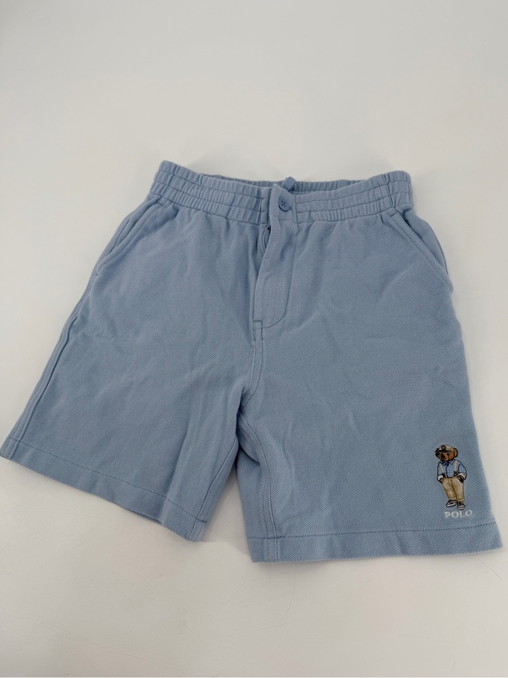 Polo Bear Ralph Lauren Blue Shorts Kids Boys 8